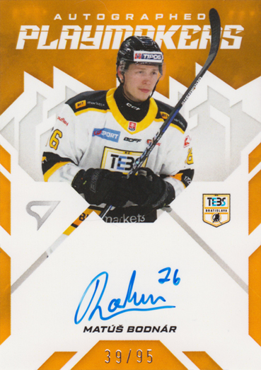 Bodnár Matúš 25-26 Slovenská hokejová liga Autographed Playmakers #AP-BO