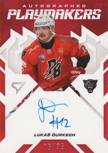 Ďurkech Lukáš 25-26 Slovenská hokejová liga Autographed Playmakers #AP-LD