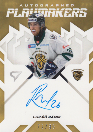 Pánik Lukáš 25-26 Slovenská hokejová liga Autographed Playmakers #AP-LP