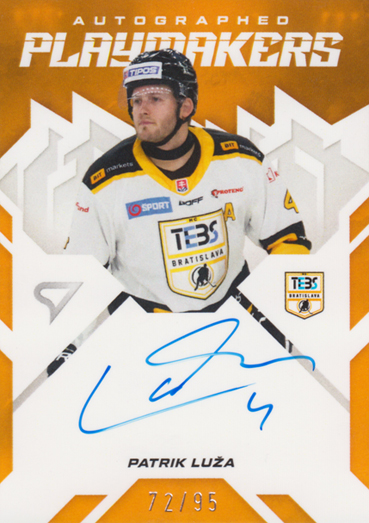 Luža Patrik 25-26 Slovenská hokejová liga Autographed Playmakers #AP-LU