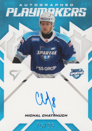 Chatrnúch Michal 25-26 Slovenská hokejová liga Autographed Playmakers #AP-MC