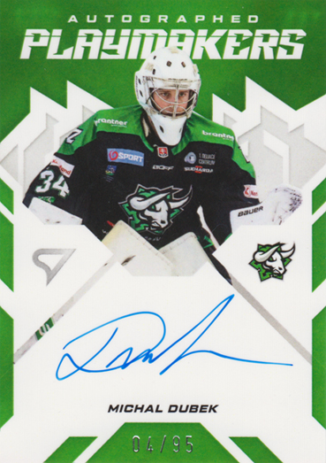Dubek Michal 25-26 Slovenská hokejová liga Autographed Playmakers #AP-MD