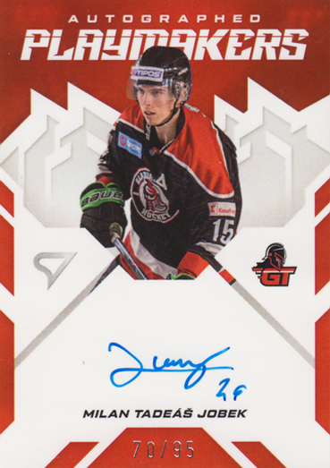 Jobek Milan Tadeáš 25-26 Slovenská hokejová liga Autographed Playmakers #AP-MJ