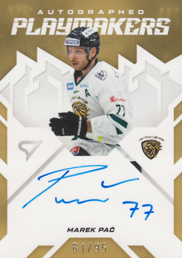 Pač Marek 25-26 Slovenská hokejová liga Autographed Playmakers #AP-MP