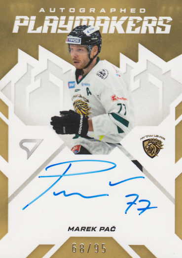 Pač Marek 25-26 Slovenská hokejová liga Autographed Playmakers #AP-MP