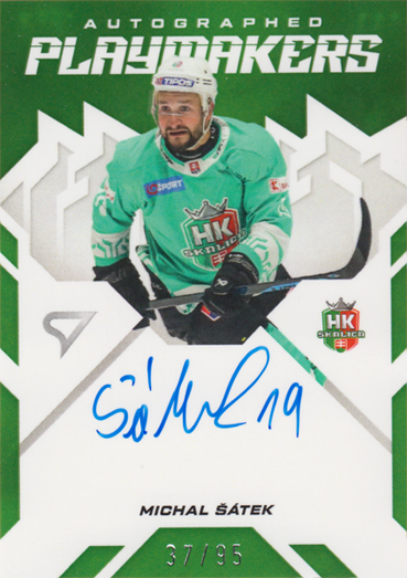 Šátek Michal 25-26 Slovenská hokejová liga Autographed Playmakers #AP-MS