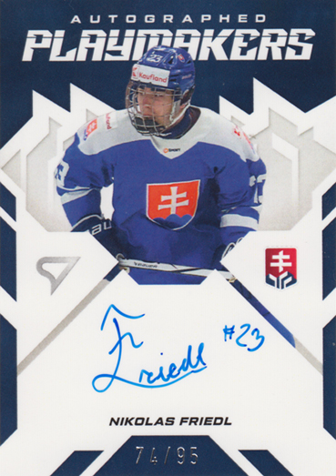 Friedl Nikolas 25-26 Slovenská hokejová liga Autographed Playmakers #AP-NF