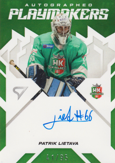 Lietava Patrik 25-26 Slovenská hokejová liga Autographed Playmakers #AP-PL