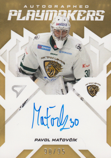 Maťovčík Pavol 25-26 Slovenská hokejová liga Autographed Playmakers #AP-PM