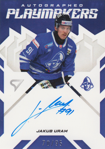 Uram Jakub 25-26 Slovenská hokejová liga Autographed Playmakers #AP-UR