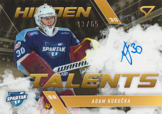 Kukučka Adam 25-26 Slovenská hokejová liga Hidden Talents Gold Auto #HTS-AK