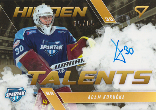 Kukučka Adam 25-26 Slovenská hokejová liga Hidden Talents Gold Auto #HTS-AK