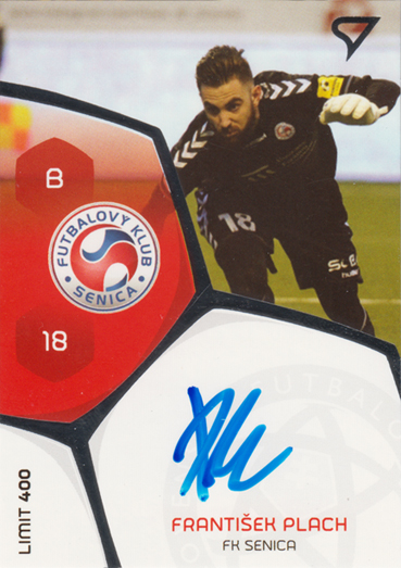 Plach František 17-18 Futbalové Slovensko Podpisové karty Slovnaft Cup #PS-30