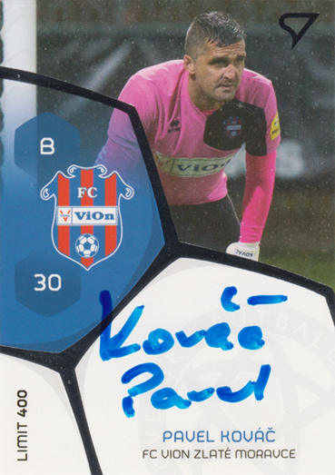Kováč Pavel 17-18 Futbalové Slovensko Podpisové karty Slovnaft Cup #PS-33
