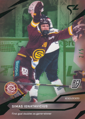 Ignatavicius Simas 25-26 National League LIVE Green #L-09