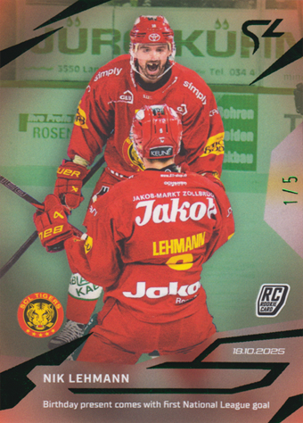 Lehmann Nik 25-26 National League LIVE Green #L-13