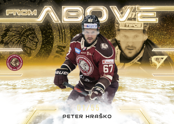 Hraško Peter 25-26 Slovenská hokejová liga From Above Gold #FA-06
