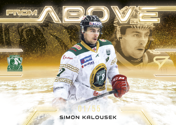 Kalousek Simon 25-26 Slovenská hokejová liga From Above Gold #FA-13