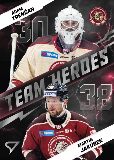 Trenčan Jakúbek 25-26 Slovenská hokejová liga Team Heroes #TH-05