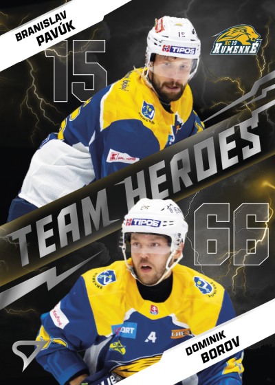 Pavúk Borov 25-26 Slovenská hokejová liga Team Heroes #TH-07