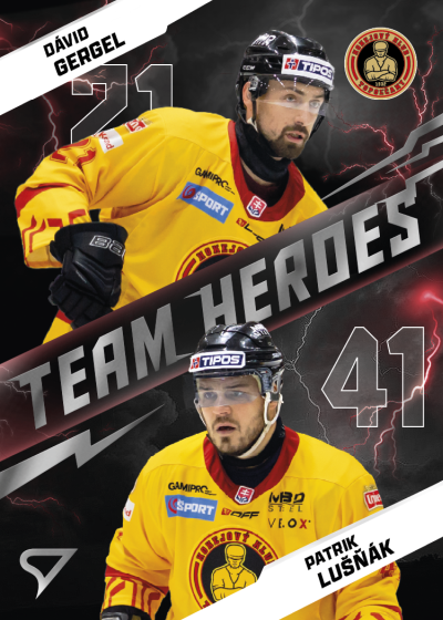 Gergel Lušňák 25-26 Slovenská hokejová liga Team Heroes #TH-10