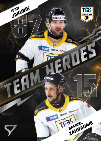 Jakubík Zahradník 25-26 Slovenská hokejová liga Team Heroes #TH-15