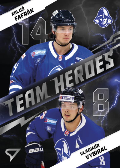 Fafrák Vybiral 25-26 Slovenská hokejová liga Team Heroes #TH-18