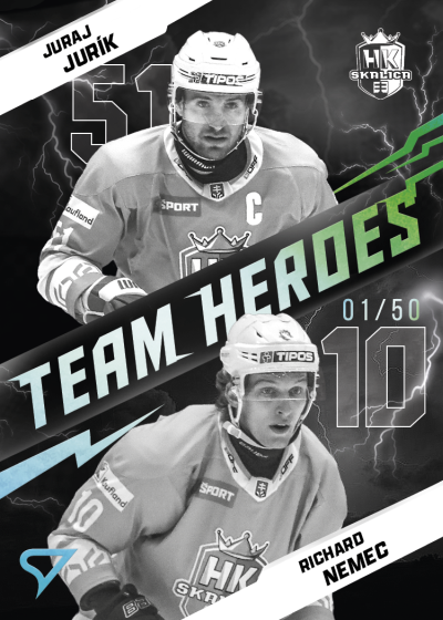 Jurík Nemec 25-26 Slovenská hokejová liga Team Heroes Silver #TH-01