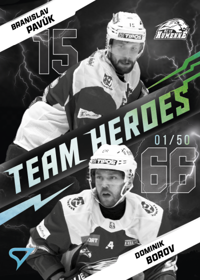 Pavúk Borov 25-26 Slovenská hokejová liga Team Heroes Silver #TH-07