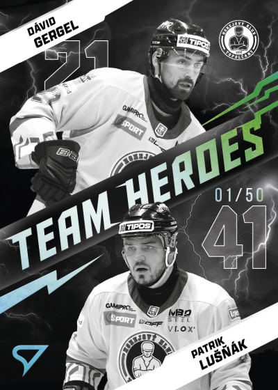 Gergel Lušňák 25-26 Slovenská hokejová liga Team Heroes Silver #TH-10