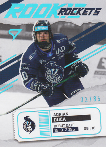 Duľa Adrián 25-26 Tipsport Liga Rookie Rockets Blue #RR-05