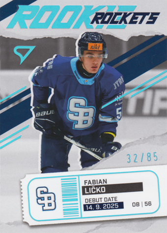 Ličko Fabian 25-26 Tipsport Liga Rookie Rockets Blue #RR-07