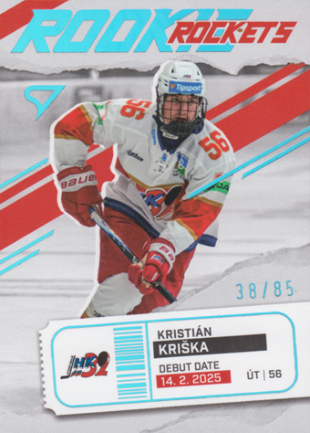 Kriška Kristián 25-26 Tipsport Liga Rookie Rockets Blue #RR-09