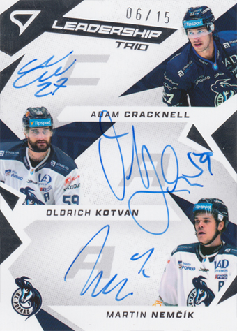 Cracknell Kotvan Nemčík 25-26 Tipsport Liga Leadership Trio Auto #LT-CKN