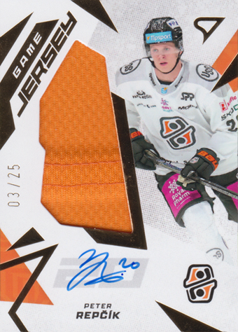 Repčík Peter 25-26 Tipsport Liga Game Jersey Auto #GJS-PR