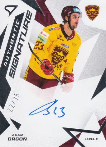 Drgoň Adam 25-26 Tipsport Liga Authentic Signature Level 2 #SL2-AD