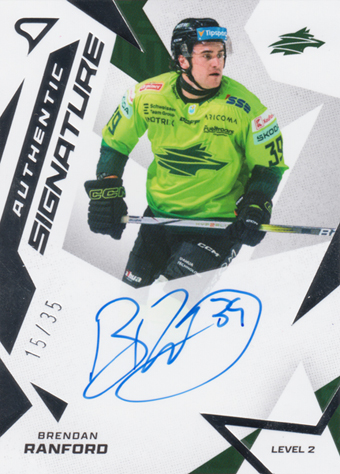 Ranford Brendan 25-26 Tipsport Liga Authentic Signature Level 2 #SL2-BR
