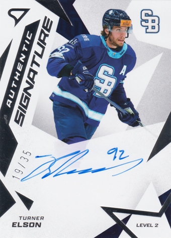 Elson Turner 25-26 Tipsport Liga Authentic Signature Level 2 #SL2-TE