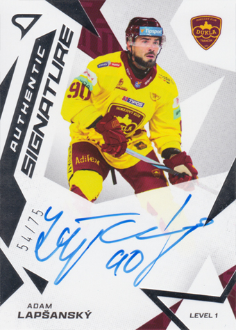 Lapšanský Adam 25-26 Tipsport Liga Authentic Signature Level 1 #SL1-AL