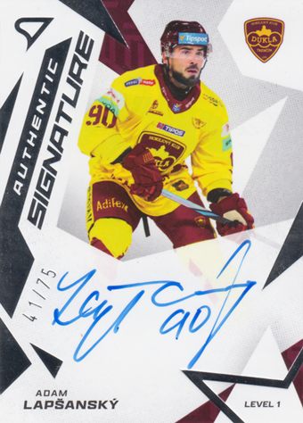 Lapšanský Adam 25-26 Tipsport Liga Authentic Signature Level 1 #SL1-AL