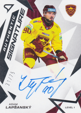 Lapšanský Adam 25-26 Tipsport Liga Authentic Signature Level 1 #SL1-AL