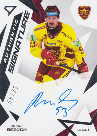 Bezúch Juraj 25-26 Tipsport Liga Authentic Signature Level 1 #SL1-JB