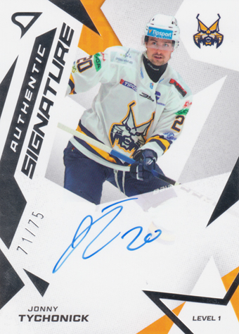 Tychonick Jonny 25-26 Tipsport Liga Authentic Signature Level 1 #SL1-JT