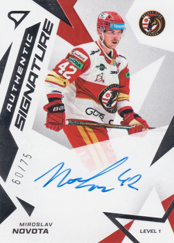 Novota Miroslav 25-26 Tipsport Liga Authentic Signature Level 1 #SL1-MN