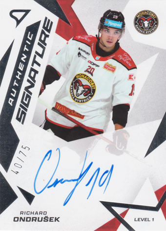 Ondrušek Richard 25-26 Tipsport Liga Authentic Signature Level 1 #SL1-RO