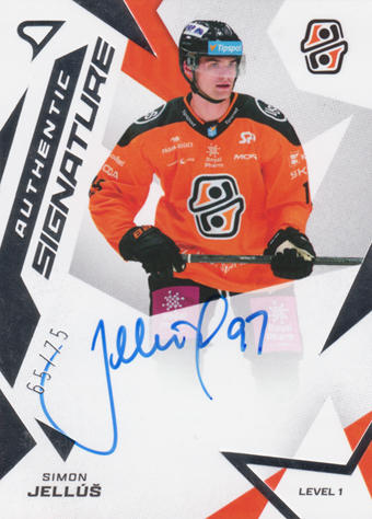 Jellúš Simon 25-26 Tipsport Liga Authentic Signature Level 1 #SL1-SJ
