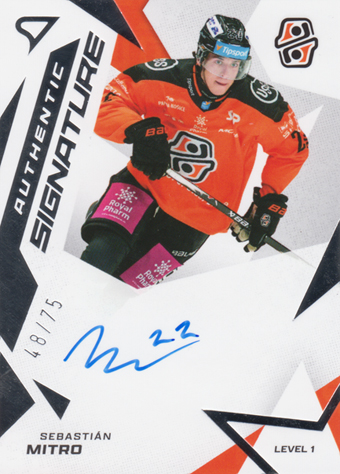 Mitro Sebastián 25-26 Tipsport Liga Authentic Signature Level 1 #SL1-SM