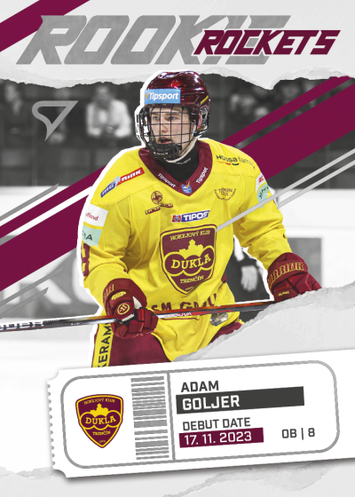 Goljer Adam 25-26 Tipsport Liga Rookie Rockets #RR-20