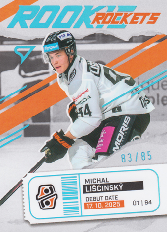 Liščinský Michal 25-26 Tipsport Liga Rookie Rockets Blue #RR-11
