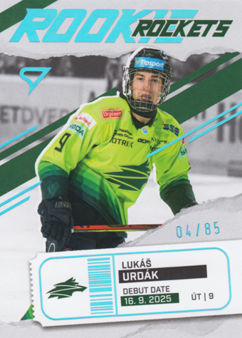 Urdák Lukáš 25-26 Tipsport Liga Rookie Rockets Blue #RR-14